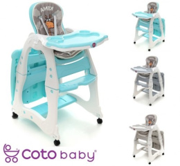 KENIA Coto Baby 2w1 stolik / krzesełko do karmienia - 23 MINT