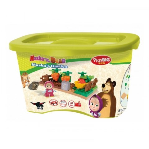 Big Klocki Bloxx Masza i Niedźwiedź Ogród Maszy 31 elementów