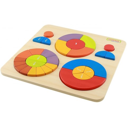 Edukacyjne Puzzle Drewniane Masterkidz Kolorowe Układanka Montessori