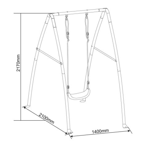 AXI Huśtawka Jednoosobowa Duża Stelaż