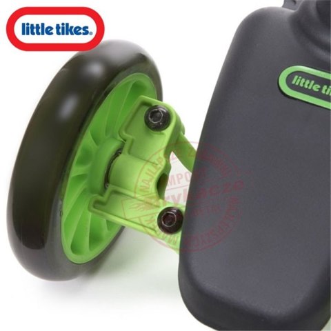 LITTLE TIKES Hulajnoga CICHE Koła Skrętne trzykołowa zielono niebieska