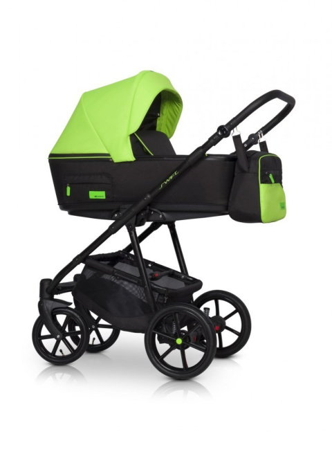 SWIFT NEON RIKO 3w1 wózek wielofunkcyjny z fotelikiem 0-13 kg - UFO GREEN