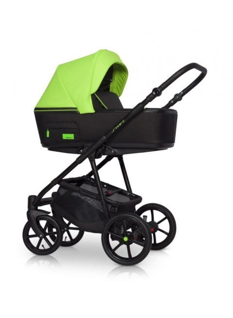 SWIFT NEON RIKO 3w1 wózek wielofunkcyjny z fotelikiem 0-13 kg - UFO GREEN