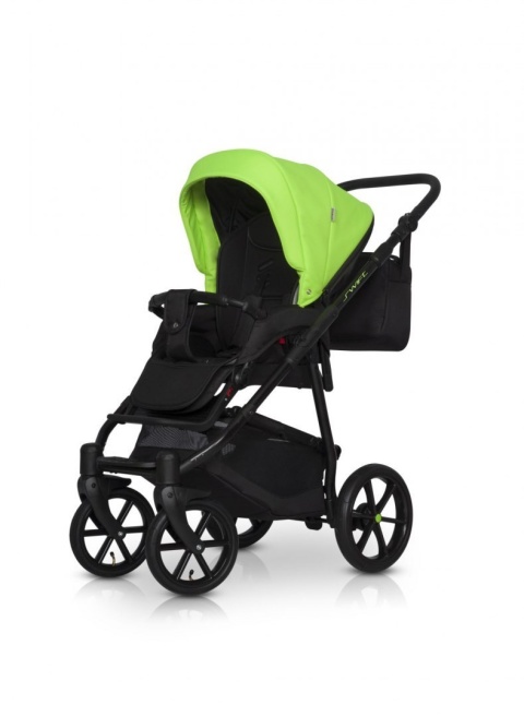 SWIFT NEON RIKO 3w1 wózek wielofunkcyjny z fotelikiem 0-13 kg - UFO GREEN