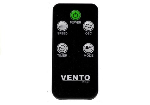 Wentylator Kolumnowy Vento 117 cm 45W z Pilotem Czarny