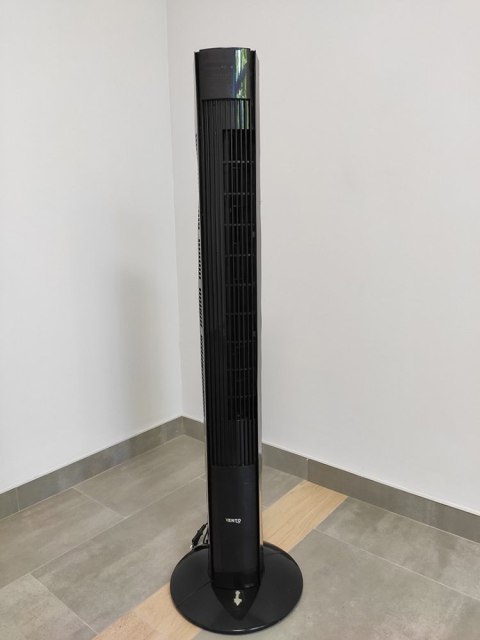 Wentylator Kolumnowy Vento 117 cm 45W z Pilotem Czarny