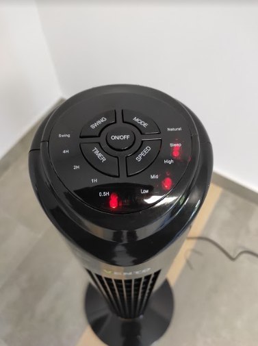 Wentylator Vento Kolumnowy 79 cm 40W z Pilotem Czarny