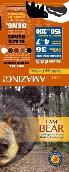 MADD CAPP, Puzzle konturowe I AM - Niedźwiedź 550 elem.