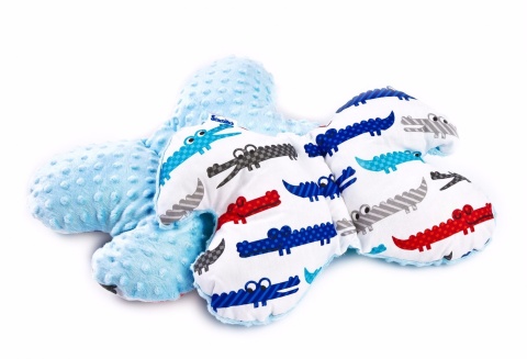 Poduszka Motylek Sensillo ok. 26x35 cm RETRO RÓŻ PTAKI