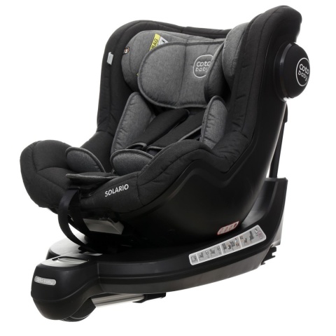SOLARIO 360 Black Edition Coto Baby 0-18kg fotelik samochodowy - Black Melange