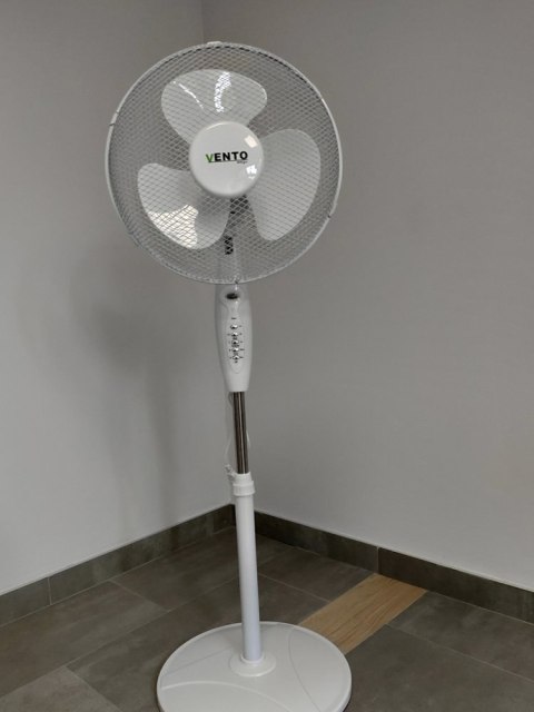 Wentylator Vento Podłogowy 40 cm 40W Biały z Pilotem