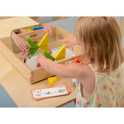 Zestaw Kolorowe Klocki Dla Dzieci Drewniane 24 Sztuki Masterkidz Montessori