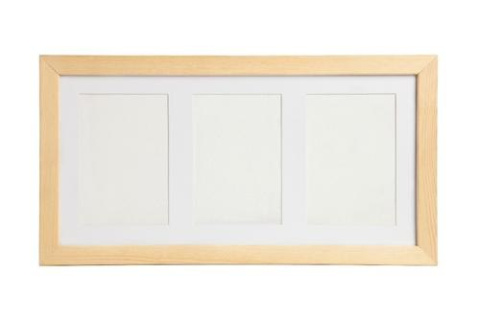 RAMKA Z GLINKĄ POTRÓJNA NATURALNA - ODCISK BOBASA