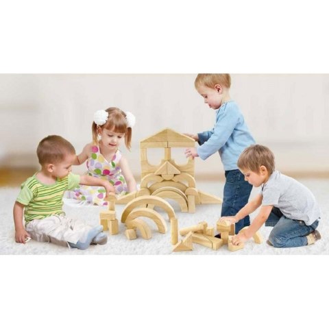 Drewniane klocki Viga Toys 46 elementy Montessori