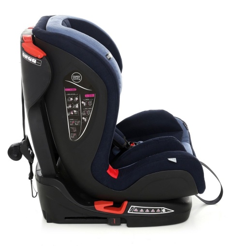 COMO Black Edition 9-36kg ISOFIX Coto Baby fotelik samochodowy - blue melange