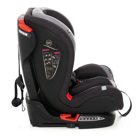 COMO Black Edition 9-36kg ISOFIX Coto Baby fotelik samochodowy - grey melange