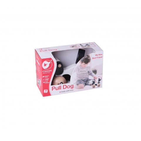 CLASSIC WORLD Drewniany Piesek Do Ciągnięcia Ciągacz Eco