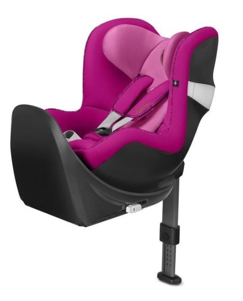 SIRONA M2 I-SIZE Cybex (bez bazy) fotelik tyłem od urodzenia do ok. 4 lat 105cm - 4*ADAC fancy pink