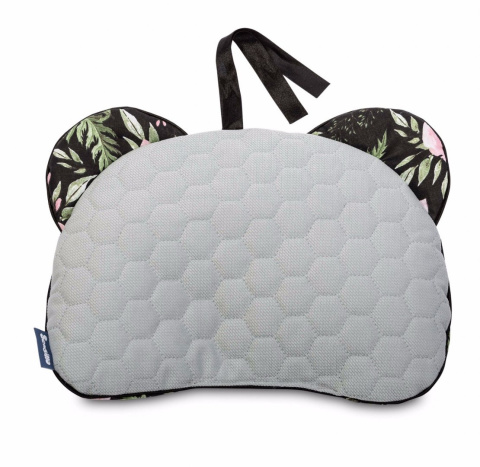 Sensillo poduszka Miś - CZARNY KWIATY