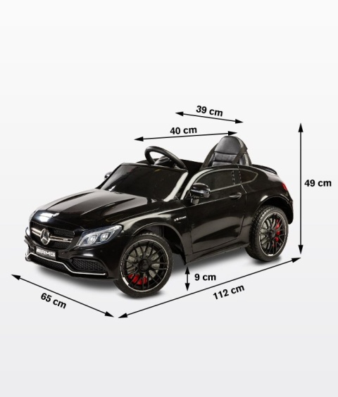 Auto na Akumulator Mercedes AMG C63 S Black Toyz by Caretero