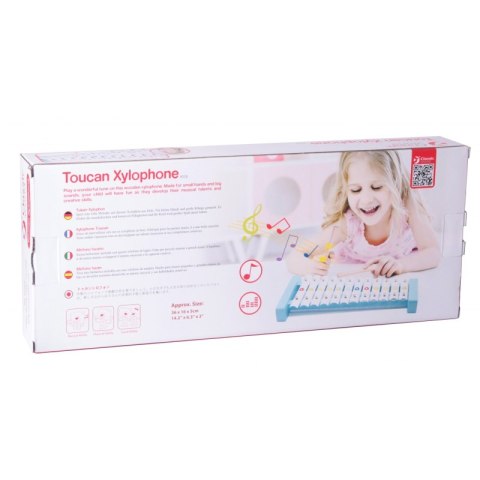 CLASSIC WORLD Cymbałki Ksylofon Drewniany 12 Tonów + 2 Pałeczki