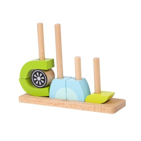 CLASSIC WORLD Kreatywne Drewniane Klocki Przestrzenne 3D Sowa