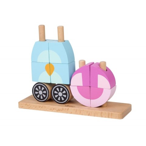 CLASSIC WORLD Kreatywne Drewniane Klocki Przestrzenne 3D Sowa