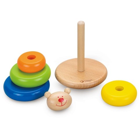 CLASSIC WORLD Piramidka Balansująca Miś dla Dzieci Układanka Stacker