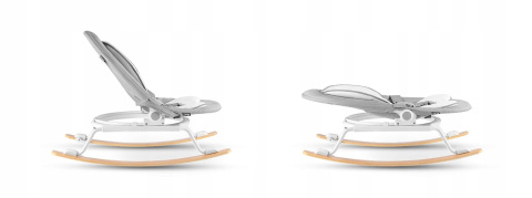 ROSA Lionelo Bujaczek Leżaczek - składany, obracany - GREY/WHITE