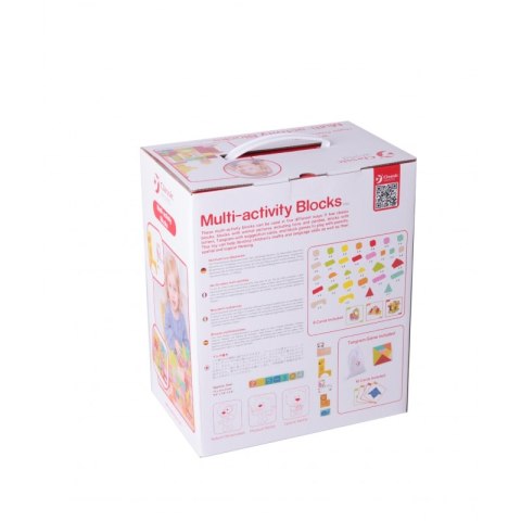 CLASSIC WORLD Drewniane Klocki Edukacyjne 100 el.