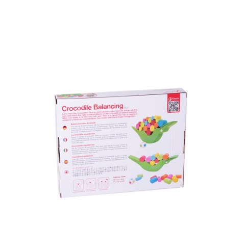 CLASSIC WORLD Gra Zręcznościowa Balansujący dla Dzieci Krokodyl + Kostka 20 el.
