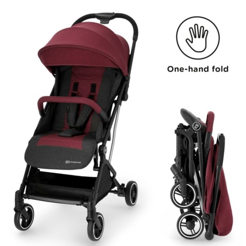 INDY KinderKraft lekki wózek spacerowy 6 kg - BURGUNDY