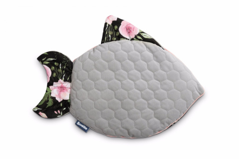 Sensillo poduszka Rybka Velvet - CZARNY KWIATY