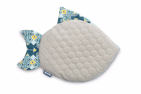 Sensillo poduszka Rybka Velvet - GRANATOWY ORNAMENT