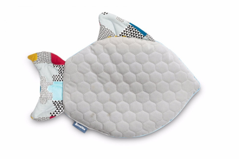 Sensillo poduszka Rybka Velvet - SZARY PUZZLE