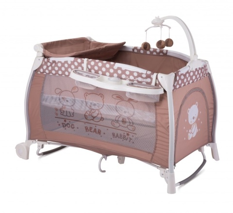 I'LOUNGE Bertoni Lorelli łóżeczko turystyczne 2 poziomy płozy