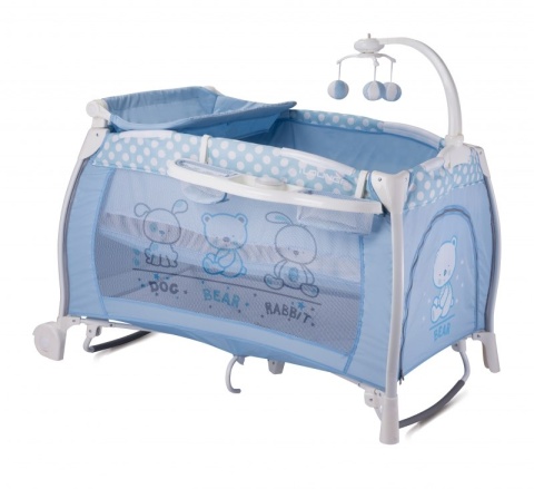 I'LOUNGE Bertoni Lorelli łóżeczko turystyczne 2 poziomy płozy