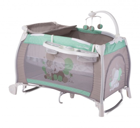 I'LOUNGE Bertoni Lorelli łóżeczko turystyczne 2 poziomy płozy