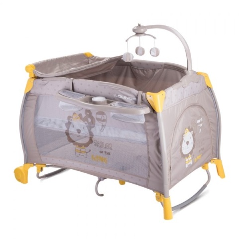 I'LOUNGE Bertoni Lorelli łóżeczko turystyczne 2 poziomy płozy