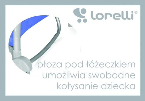 I'LOUNGE Bertoni Lorelli łóżeczko turystyczne 2 poziomy płozy