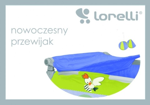 I'LOUNGE Bertoni Lorelli łóżeczko turystyczne 2 poziomy płozy