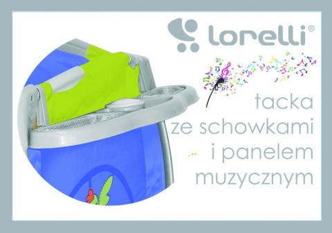 I'LOUNGE Bertoni Lorelli łóżeczko turystyczne 2 poziomy płozy