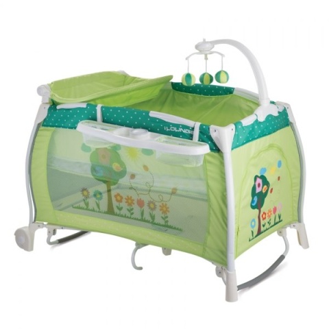 I'LOUNGE Bertoni Lorelli łóżeczko turystyczne 2 poziomy płozy