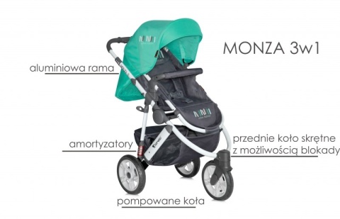 WÓZEK WIELOFUNKCYJNY 3W1 MONZA Bertoni Lorelli