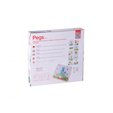 CLASSIC WORLD Drewniana Gra Układanka Kołki