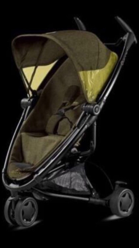 QUINNY ZAPP XTRA 2.0 SKŁADANY RAZEM Z SIEDZISKIEM , ODWRACANE SIEDZISKO REGULOWANE OPARCIE - Yellow Denim