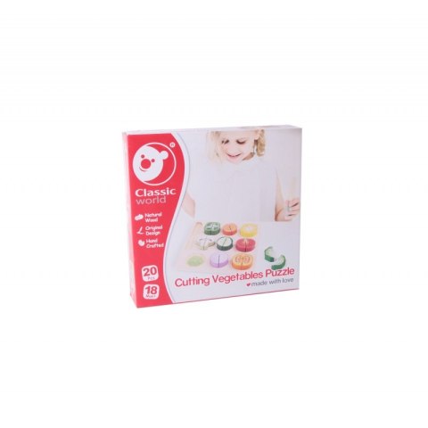 CLASSIC WORLD Drewniany Zestaw do Krojenia Warzyw