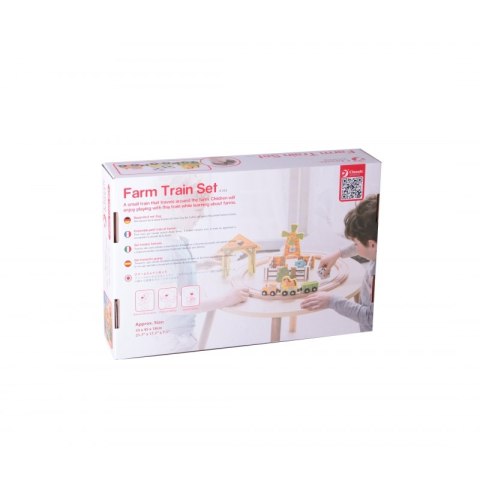 Kolejka Dla Dzieci Drewniana Zestaw Farma Classic World