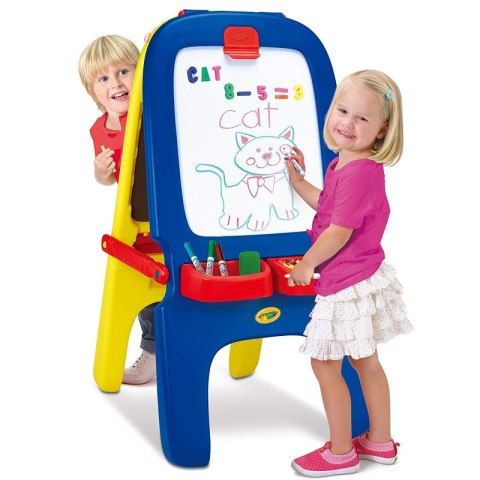 Dwustronna Tablica magnetyczna i kredowa Sztaluga 3w1 Crayola + Zestaw Magnetycznych literek i cyferek Gratis