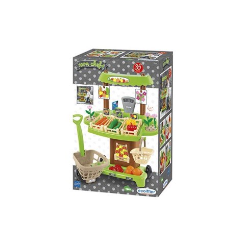Ecoiffier Supermarket Sklep z Warzywami Owocami 35elem.